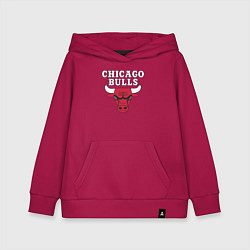 Толстовка детская хлопковая CHICAGO BULLS, цвет: маджента