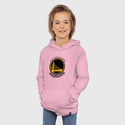Толстовка детская хлопковая GOLDEN STATE WARRIORS, цвет: светло-розовый — фото 2