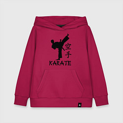 Толстовка детская хлопковая Karate craftsmanship, цвет: маджента