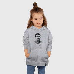 Толстовка детская хлопковая Товарищ Сталин, цвет: меланж — фото 2