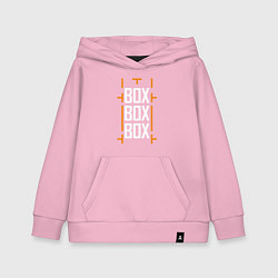 Толстовка детская хлопковая Box box box, цвет: светло-розовый