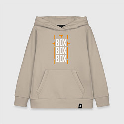 Толстовка детская хлопковая Box box box, цвет: миндальный