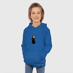 Толстовка детская хлопковая Безликий на качелях, цвет: синий — фото 2