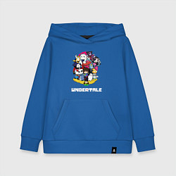 Толстовка детская хлопковая UNDERTALE, цвет: синий