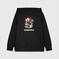 Толстовка детская хлопковая UNDERTALE, цвет: черный