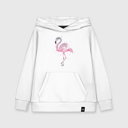 Толстовка детская хлопковая Flamingo, цвет: белый