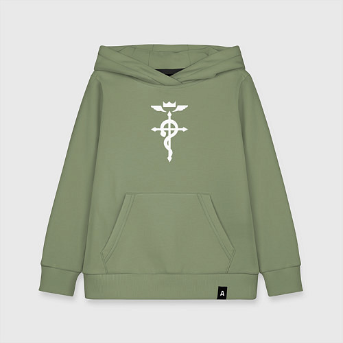 Детская толстовка-худи Стальной алхимик / Авокадо – фото 1