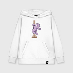 Толстовка детская хлопковая Котик на Пилоне, цвет: белый