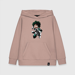 Толстовка детская хлопковая Моя Геройская Академия, цвет: пыльно-розовый