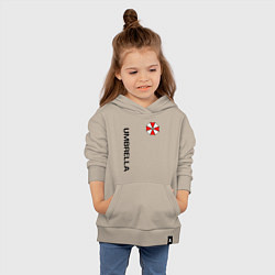 Толстовка детская хлопковая UMBRELLA CORP, цвет: миндальный — фото 2