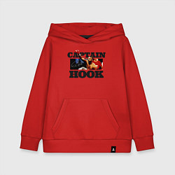 Толстовка детская хлопковая Captain Hook, цвет: красный