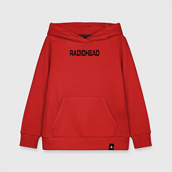 Толстовка детская хлопковая Radiohead, цвет: красный