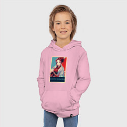 Толстовка детская хлопковая Кочо Шинобу, цвет: светло-розовый — фото 2
