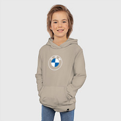 Толстовка детская хлопковая BMW LOGO 2020, цвет: миндальный — фото 2