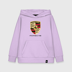 Толстовка детская хлопковая PORSCHE, цвет: лаванда
