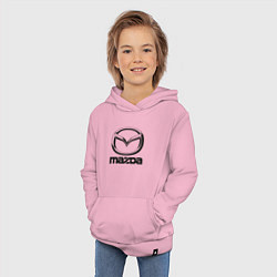 Толстовка детская хлопковая MAZDA LOGO, цвет: светло-розовый — фото 2