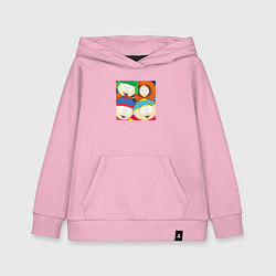 Толстовка детская хлопковая South Park, цвет: светло-розовый