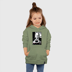 Толстовка детская хлопковая Ленин Oko, цвет: авокадо — фото 2