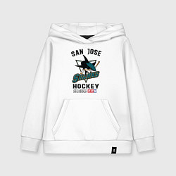 Толстовка детская хлопковая SAN JOSE SHARKS, цвет: белый