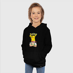 Толстовка детская хлопковая Pokemon, цвет: черный — фото 2