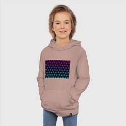 Толстовка детская хлопковая MINECRAFT CREEPER NEON, цвет: пыльно-розовый — фото 2