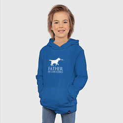 Толстовка детская хлопковая Отец Лабрадоров, цвет: синий — фото 2