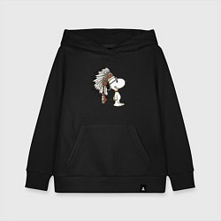Толстовка детская хлопковая Snoopy, цвет: черный