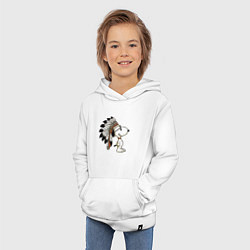 Толстовка детская хлопковая Snoopy, цвет: белый — фото 2