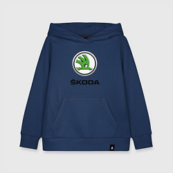 Толстовка детская хлопковая SKODA, цвет: тёмно-синий