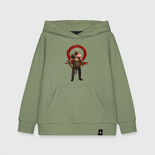 Детская толстовка-худи GOD OF WAR / Авокадо – фото 1