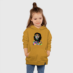 Толстовка детская хлопковая Che, цвет: горчичный — фото 2