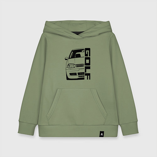 Детская толстовка-худи Volkswagen Golf Z / Авокадо – фото 1
