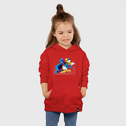 Толстовка детская хлопковая Дональд Дак, цвет: красный — фото 2