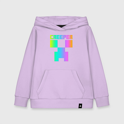 Детская толстовка-худи MINECRAFT CREEPER / Лаванда – фото 1