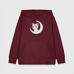 Толстовка детская хлопковая Artemis, цвет: меланж-бордовый