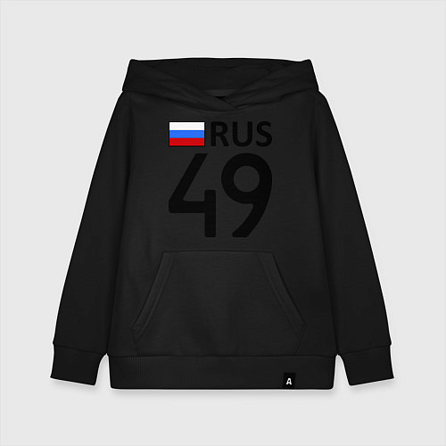Детская толстовка-худи RUS 49 / Черный – фото 1