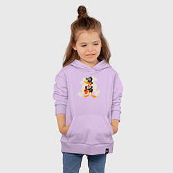 Толстовка детская хлопковая Даффи Дак Хэллоуин, цвет: лаванда — фото 2