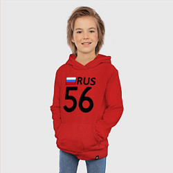 Толстовка детская хлопковая RUS 56, цвет: красный — фото 2
