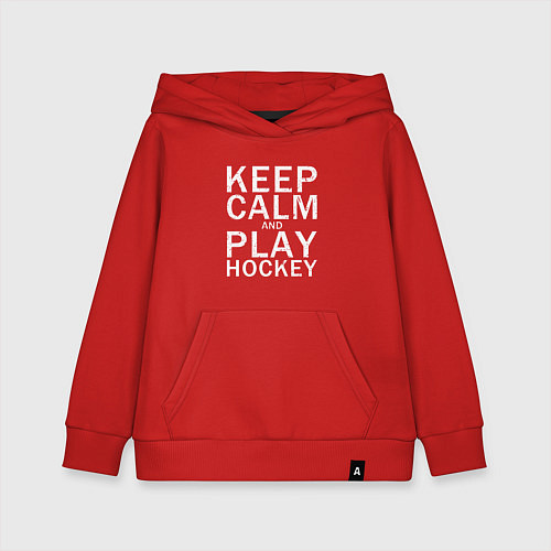 Детская толстовка-худи K C a Play Hockey / Красный – фото 1