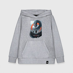 Толстовка детская хлопковая Кратос и Атрей, цвет: меланж