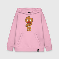 Толстовка детская хлопковая Рождественский Пряник, цвет: светло-розовый