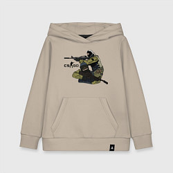 Толстовка детская хлопковая CS:GO, цвет: миндальный