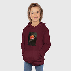 Толстовка детская хлопковая Бэби Лисёк, цвет: меланж-бордовый — фото 2