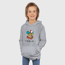 Толстовка детская хлопковая TESLA ТЕСЛА Z, цвет: меланж — фото 2
