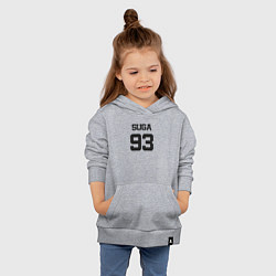 Толстовка детская хлопковая BTS - Suga 93, цвет: меланж — фото 2