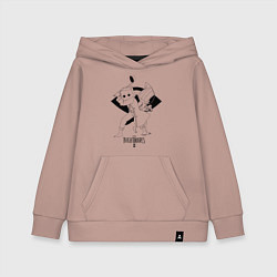 Толстовка детская хлопковая LITTLE NIGHTMARES 2, цвет: пыльно-розовый
