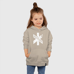 Толстовка детская хлопковая TRAUMA TEAM Cyberpunk 2077, цвет: миндальный — фото 2