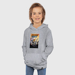 Толстовка детская хлопковая Ratchet & Clank, цвет: меланж — фото 2