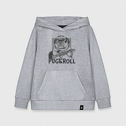 Толстовка детская хлопковая Pug & Roll, цвет: меланж