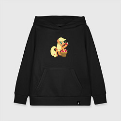 Толстовка детская хлопковая Applejack, цвет: черный